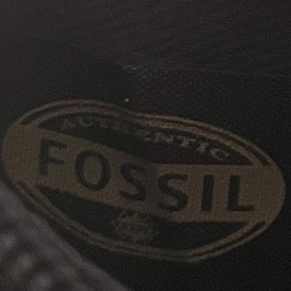 EUC “Fossil Logan” Brown & Multi-color Genuine Leather Clutch Wallet w/Snap Flap - Picture 14 of 16